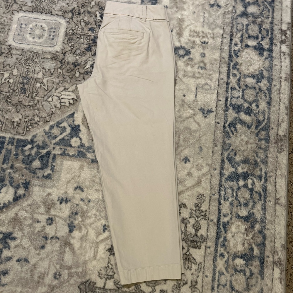 LOFT Beige Cropped Chino Pants - Picture 6 of 11